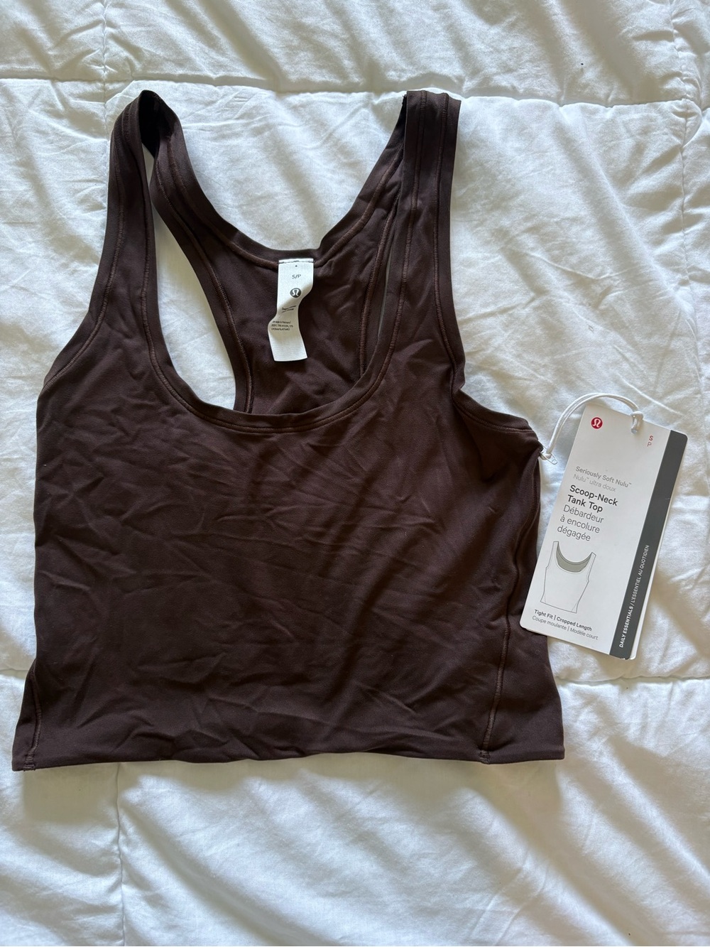 lululemon athletica Scoop-Neck Tank Top — Espresso